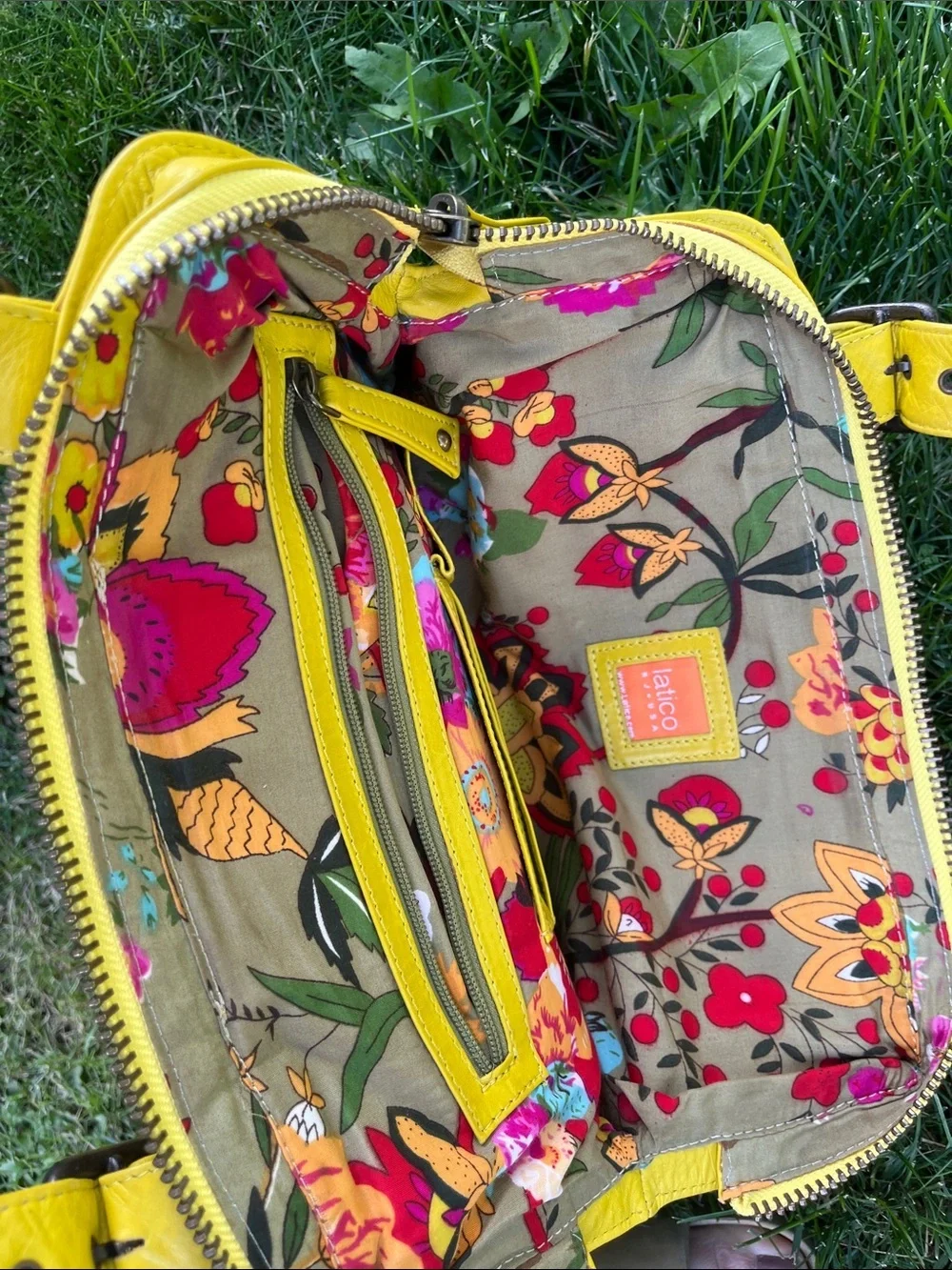 Latico Yellow Leather Tote Bag - Bright Yellow Women's Shoulder Bag